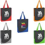 JH3028 Non-Woven Tote With Accent Trim And Custom Imprint